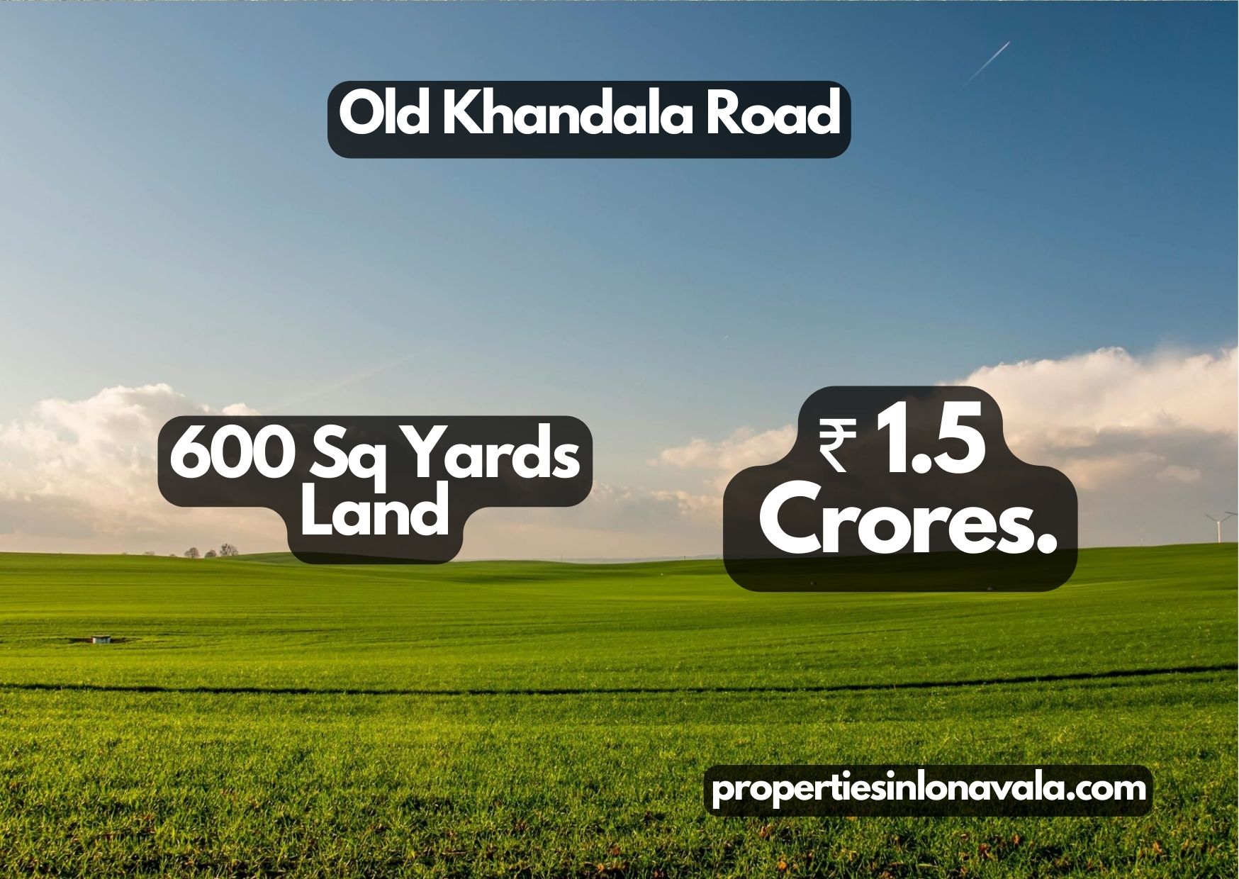 Old Khandala Road, 600 Sqyards Land