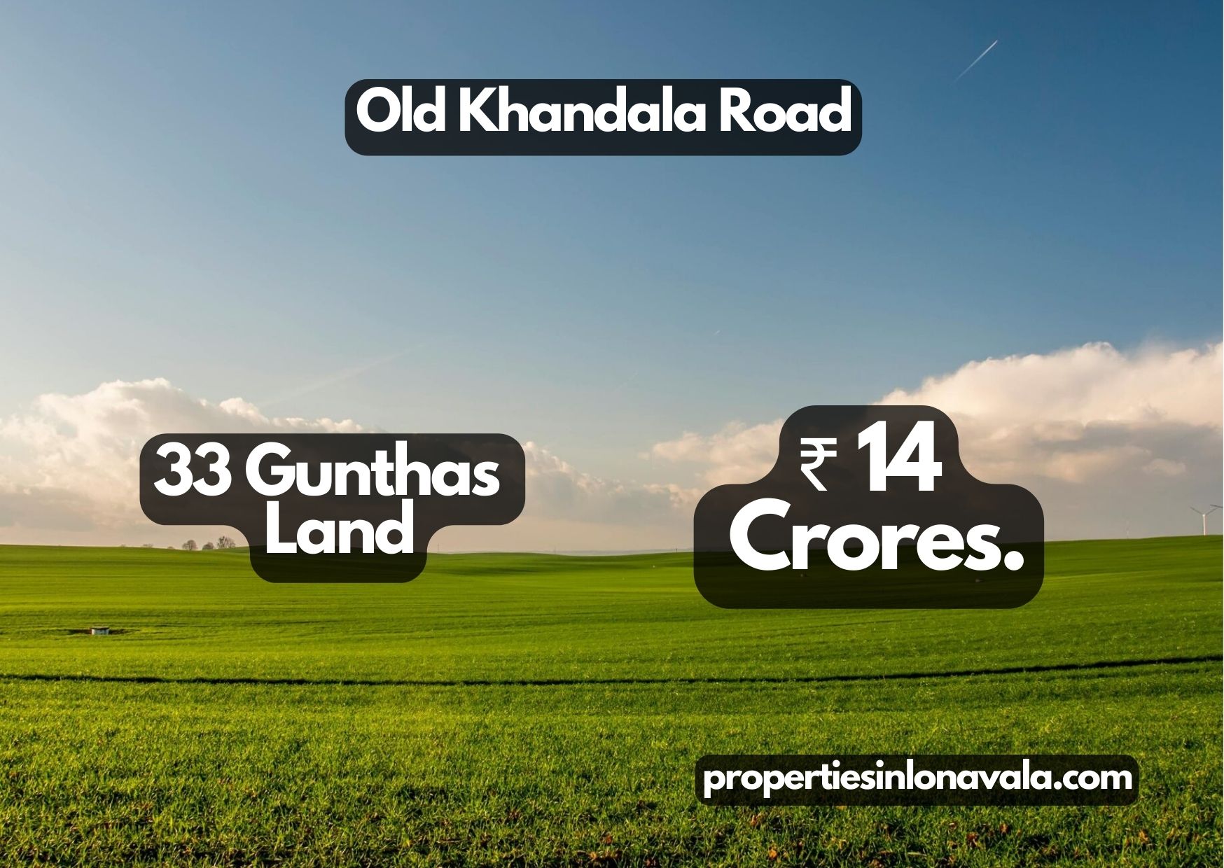 Old Khandala Road, 33 Gunthas Land